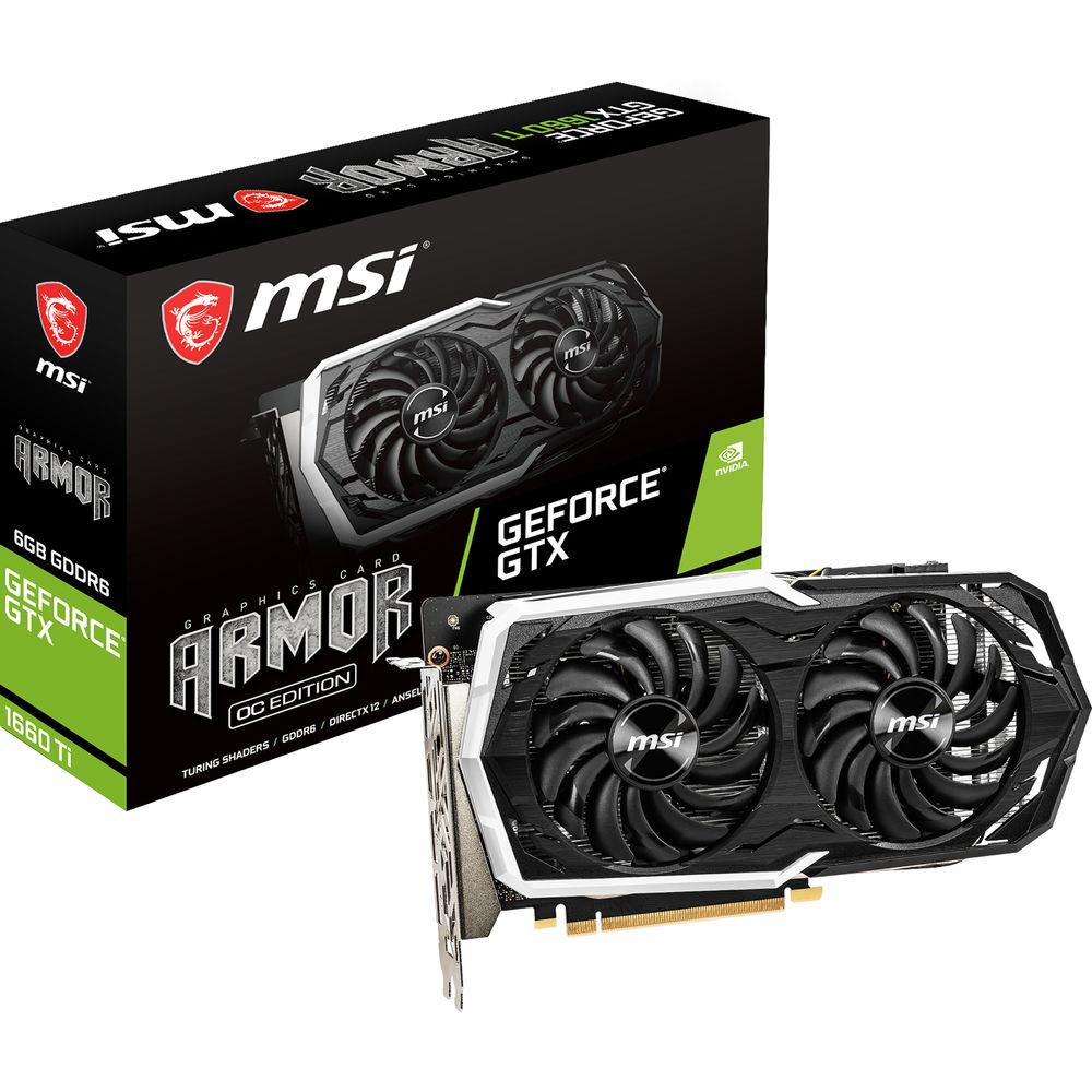 MSI GeForce GTX 1660 Ti ARMOR OC Graphics Card