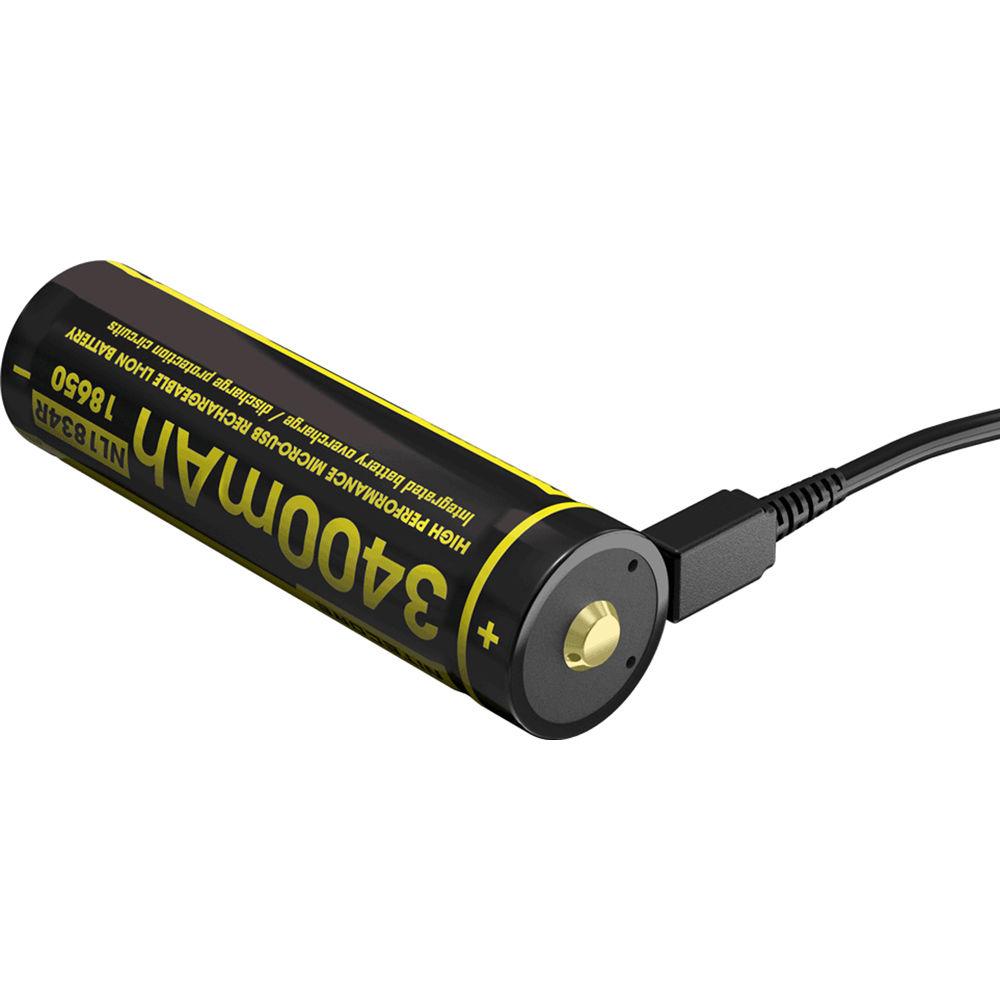 Nitecore 18650 Rechargeable Li-Ion Battery with Micro-USB