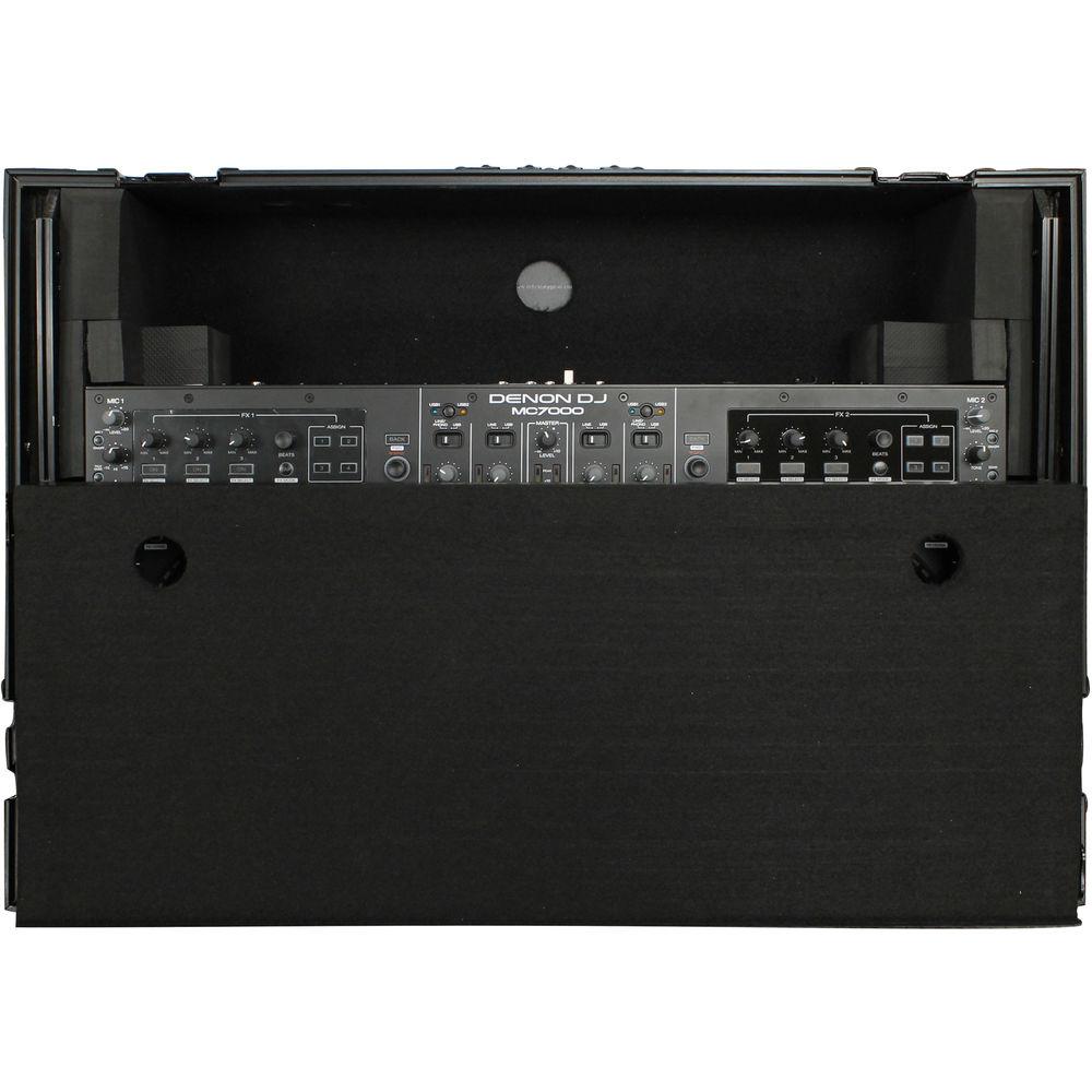 Odyssey Innovative Designs Black Label Glide Case with Wheels for Roland DJ-808 Denon MC7000 DJ Controller