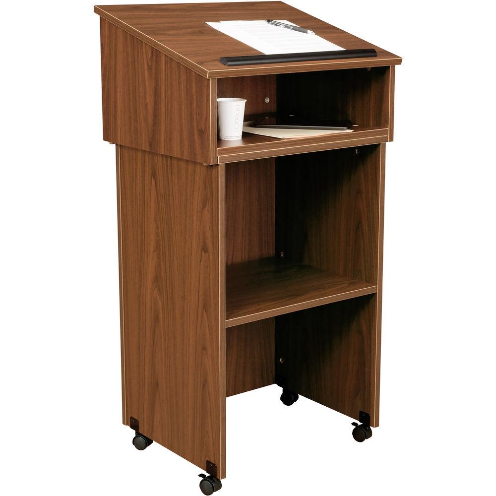 Oklahoma Sound Tabletop Lectern With Av Cart Lectern Base