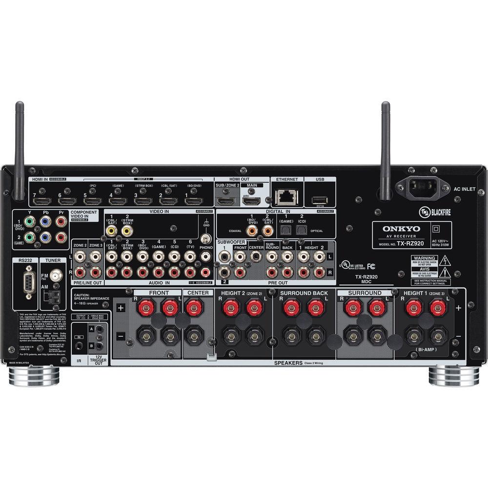 Onkyo TX-RZ920 9.2-Channel Network A V Receiver