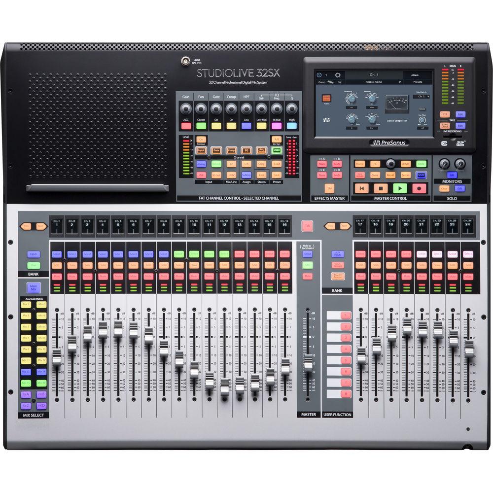 PreSonus StudioLive 32SX Series III S 32-Channel Compact Digital Mixer Recorder Interface