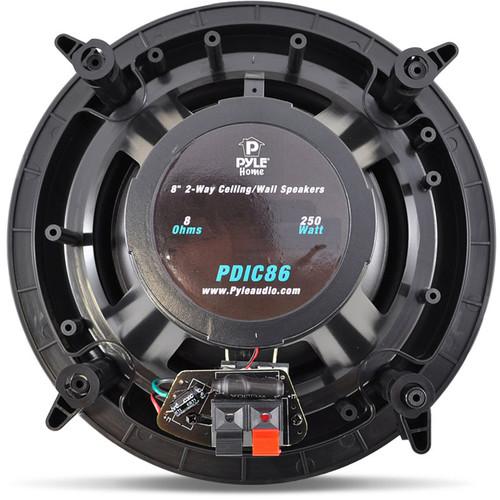 Pyle Pro 8" In-Wall In-Ceiling 250W Flush Mount Stereo Speakers