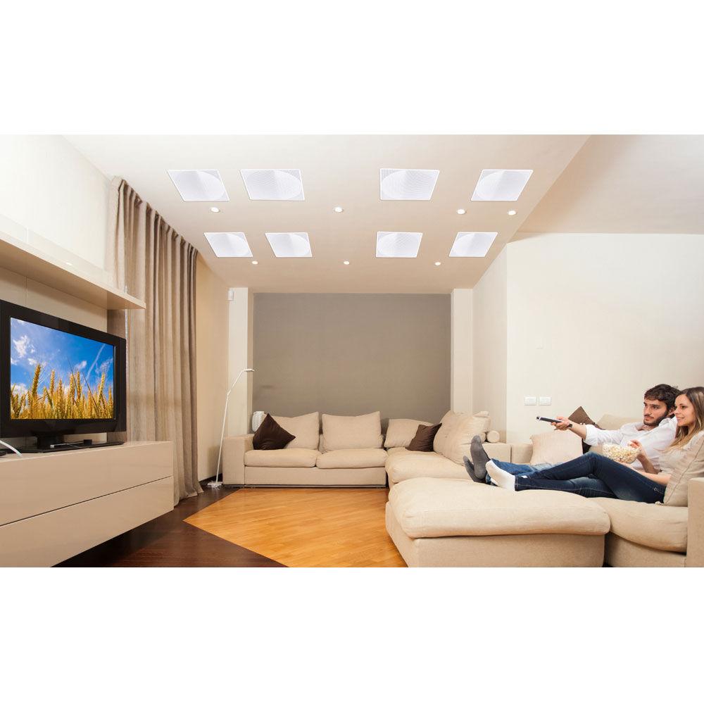 Pyle Pro 8" In-Wall In-Ceiling 250W Flush Mount Stereo Speakers