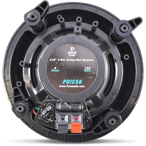 Pyle Pro PDIC56 5.25" In-Wall In-Ceiling 150W 2-Way Stereo Speakers