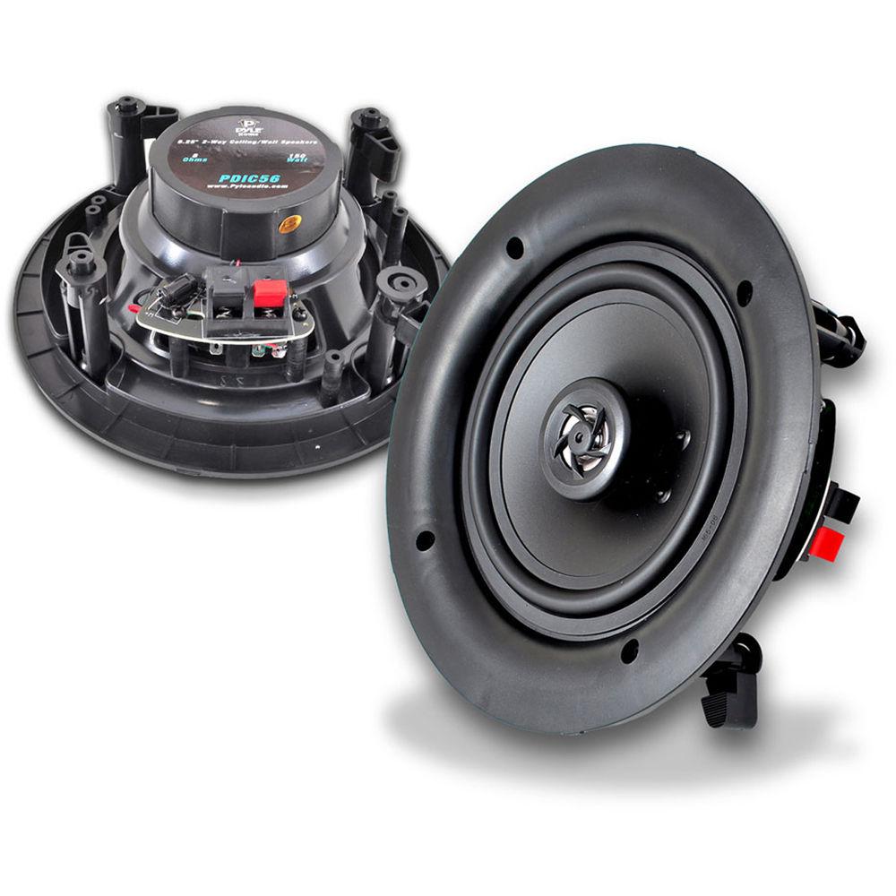 Pyle Pro PDIC56 5.25" In-Wall In-Ceiling 150W 2-Way Stereo Speakers