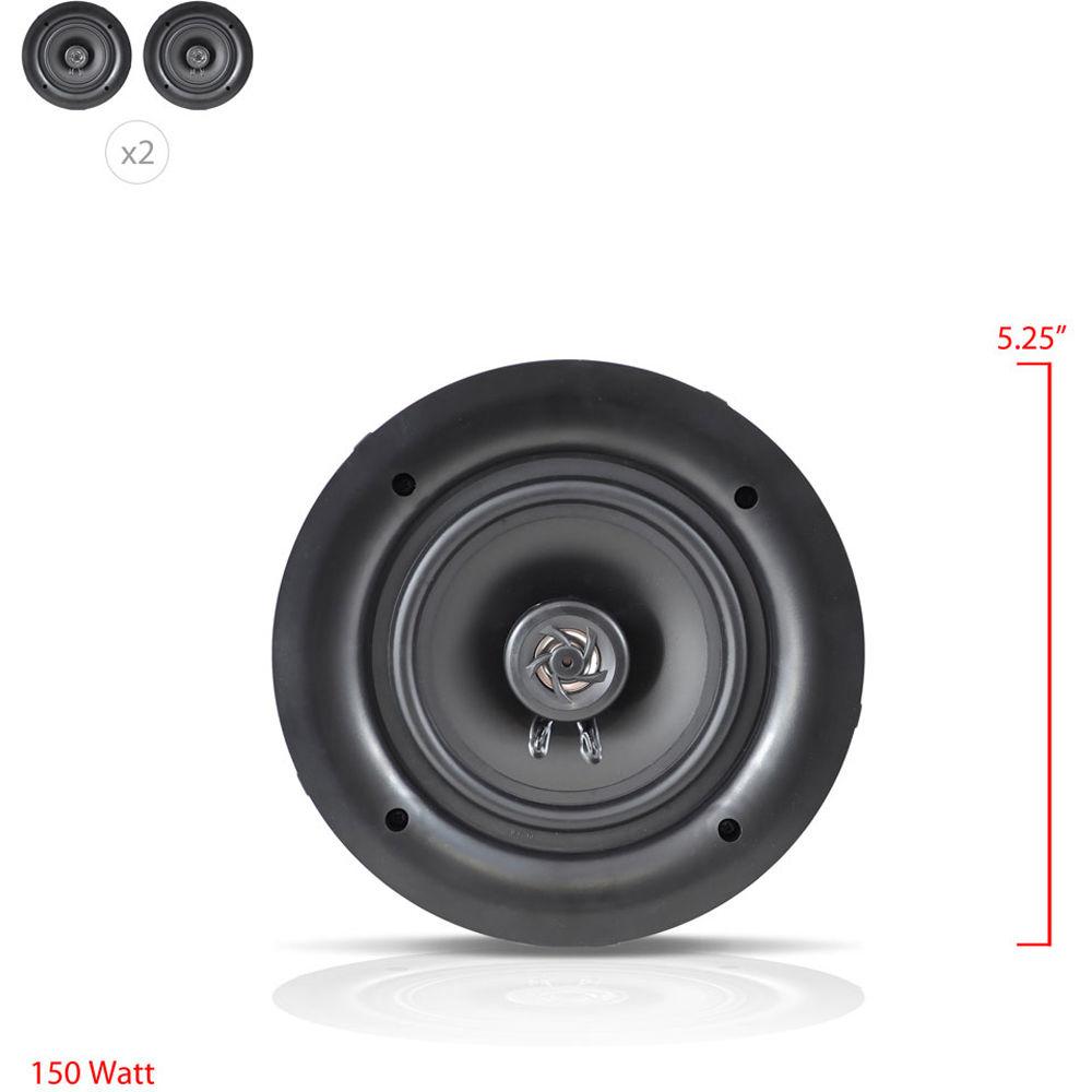 Pyle Pro PDIC56 5.25" In-Wall In-Ceiling 150W 2-Way Stereo Speakers
