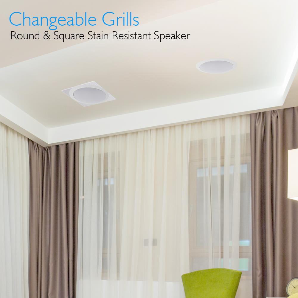 Pyle Pro PDICBT286 8.0" Bluetooth Ceiling Wall Speaker Kit