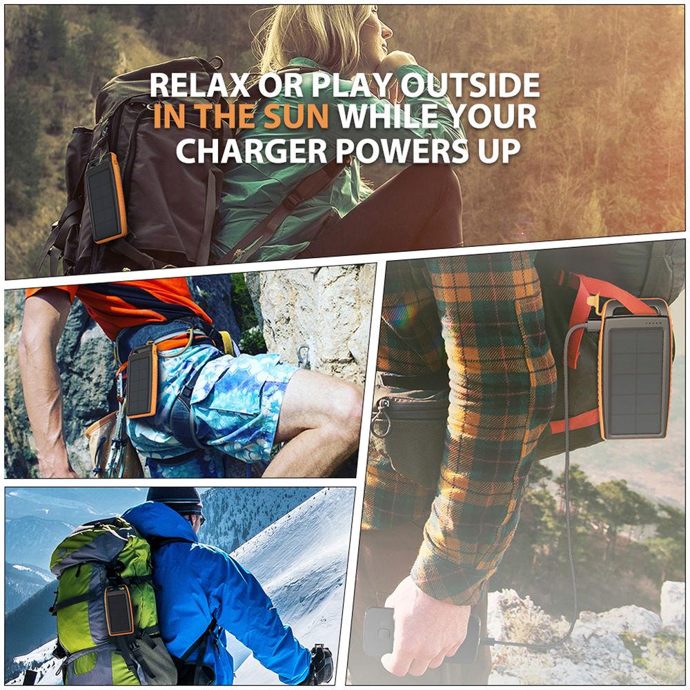 RAVPower 15,000mAh RP-PB003 Outdoor Solar Power Bank