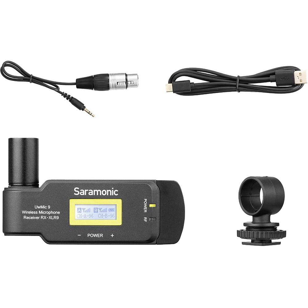 Saramonic RX-XLR9 Dual-Channel Wireless Plug-On Receiver for UwMic9 System