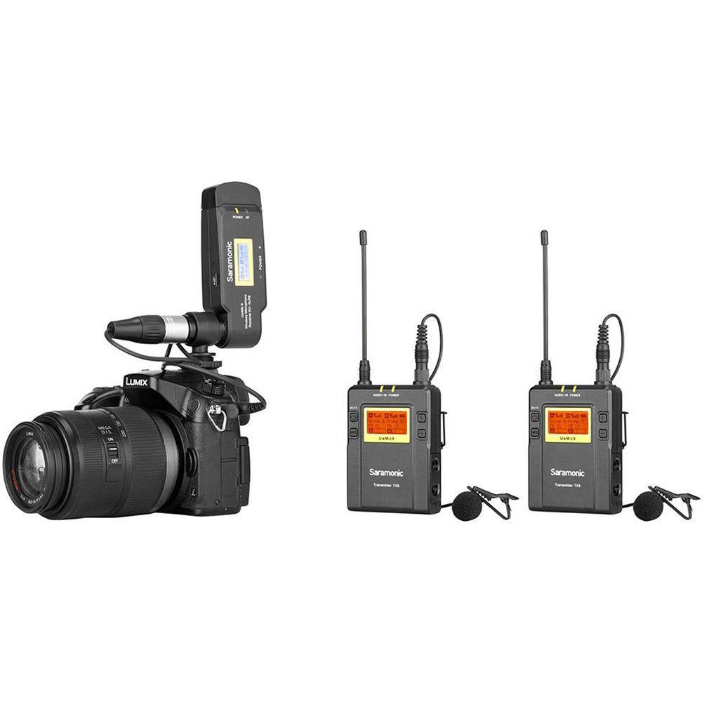 Saramonic UwMic9 UHF Wireless Lavalier Mic System with Plug-On Receiver