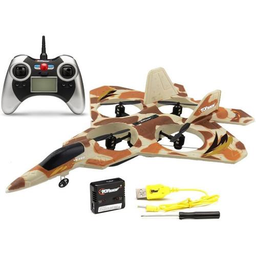 Top Race TR-F22 Fighter Jet 4-Channel Remote Control Quadcopter