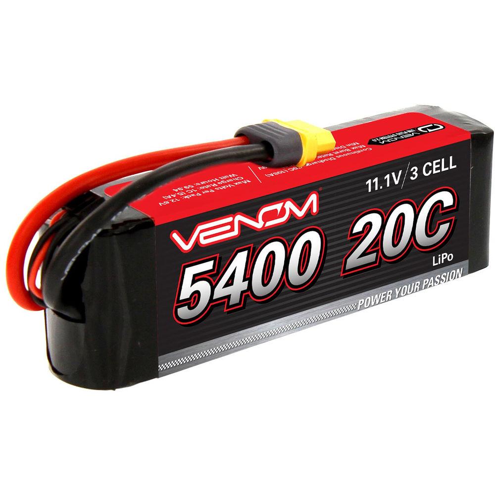 Venom Group Venom 20C 3S 5400mAh 11.1V Lipo Battery With Universal Plug System