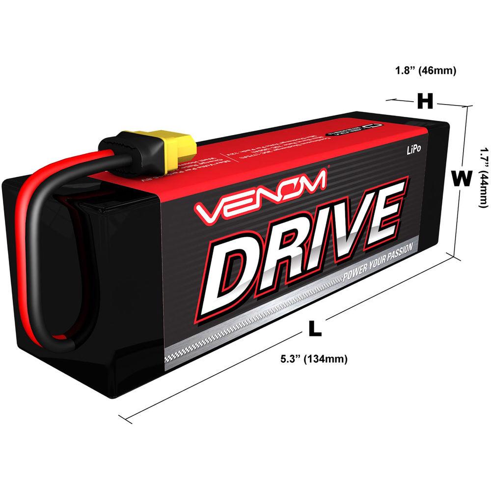 Venom Group Venom 30C 3S 7500mAh 11.1V 3 Cell RC Lipo Battery Traxxas Deans Tamiya Ec3 Plug