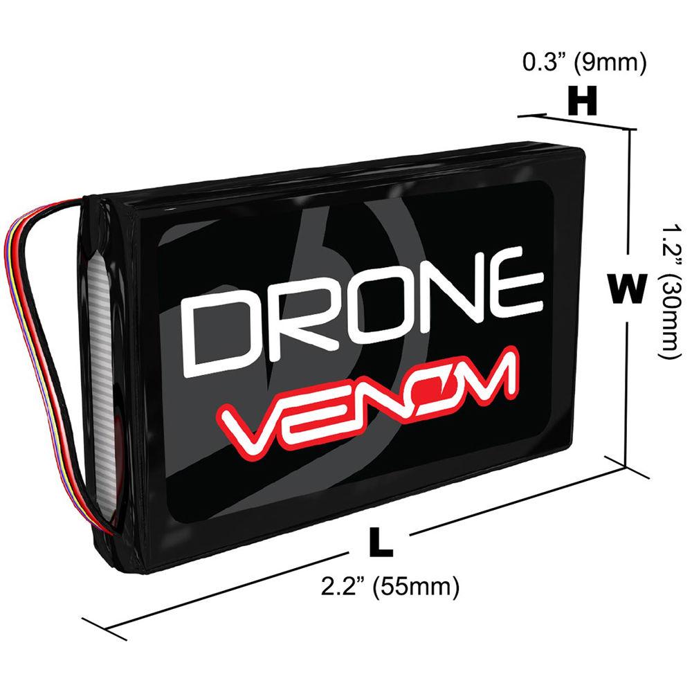 Venom Group Venom 50C 2S 450mAh 7.4V Lipo Drone Battery With Jst Plug