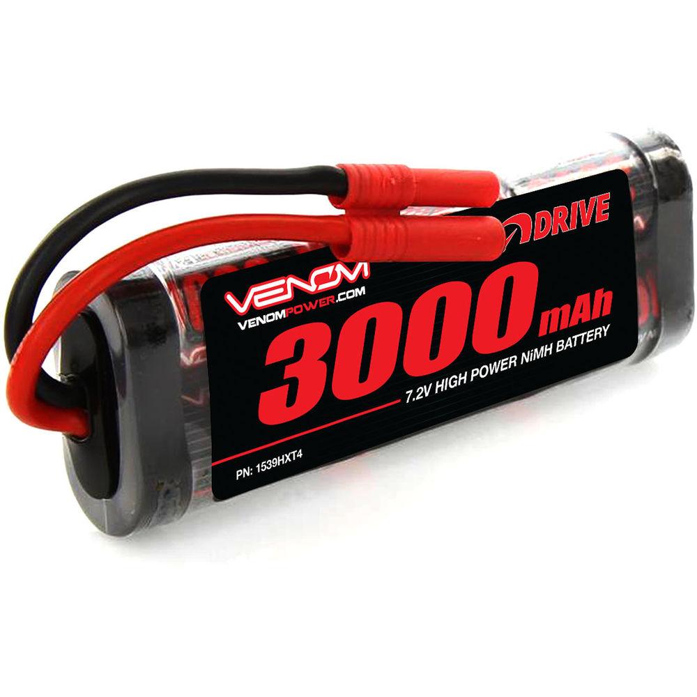 Venom Group Venom 7.2V 3000mAh 6 Cell NiMH Battery With Hxt 4.0Mm Plug