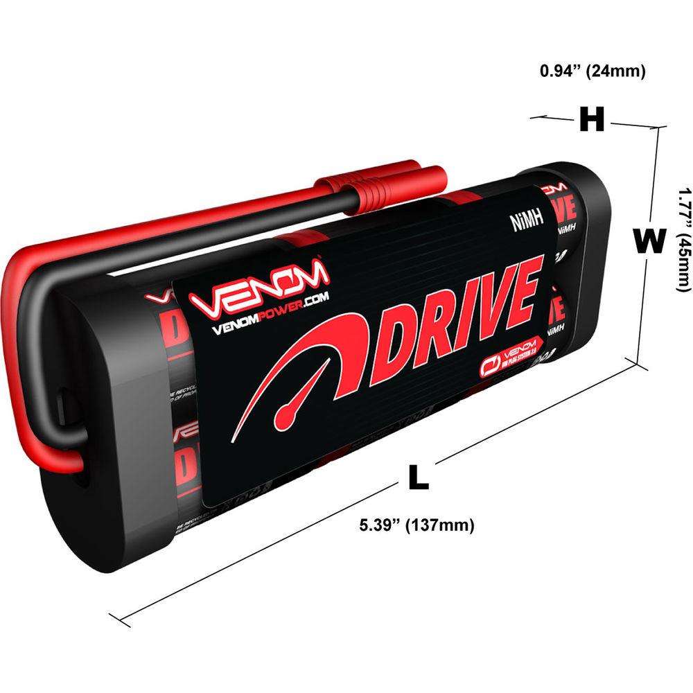 Venom Group Venom 7.2V 5000mAh 6 Cell NiMH Battery With Hxt 4.0Mm Plug