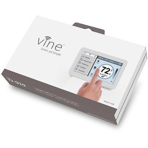 Vine TJ-919 Wi-Fi Touchscreen Thermostat, Vine, TJ-919, Wi-Fi, Touchscreen, Thermostat