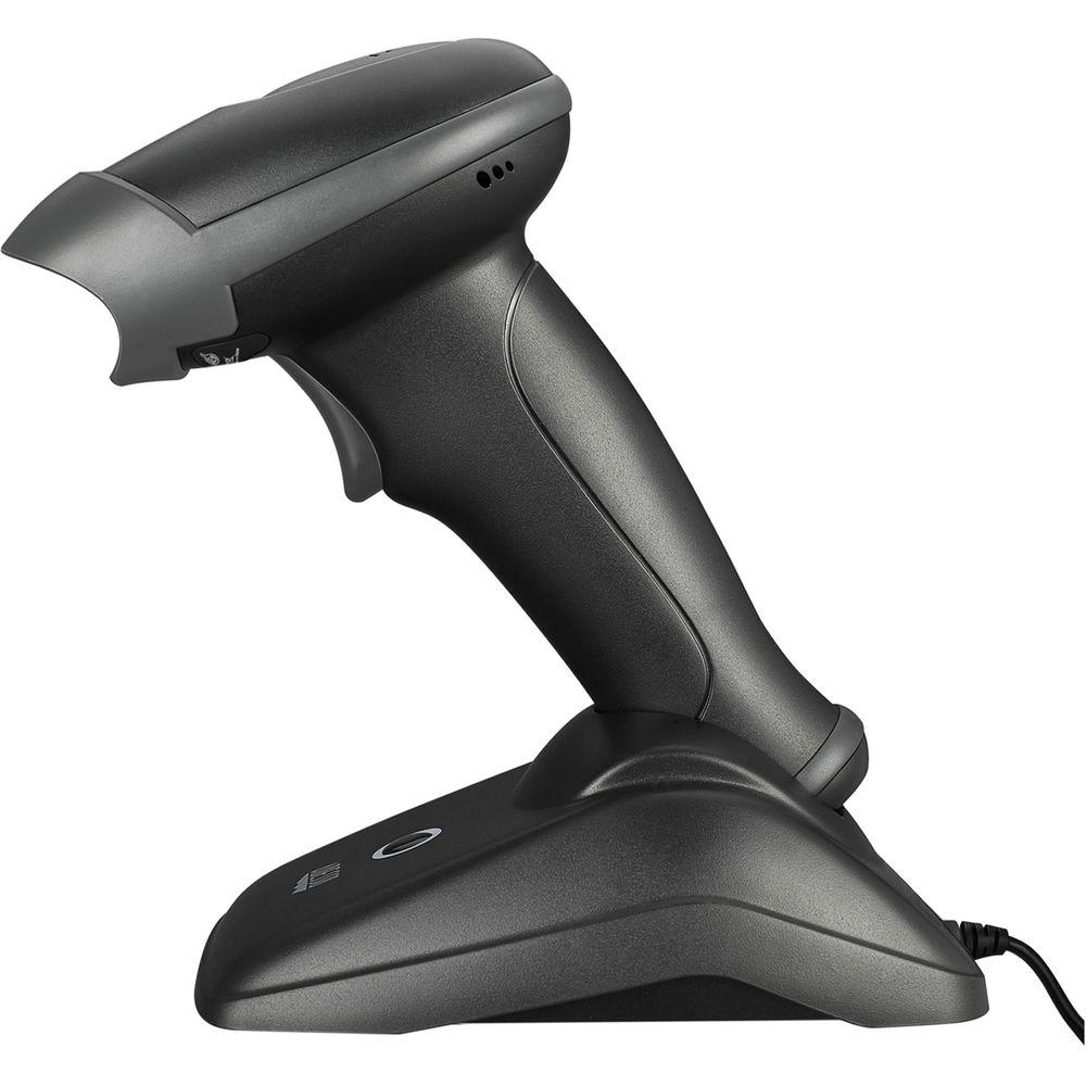 Adesso 2 4Ghz Wireless Long Range Handheld CCD Barcode Scanner with Charging Cradle