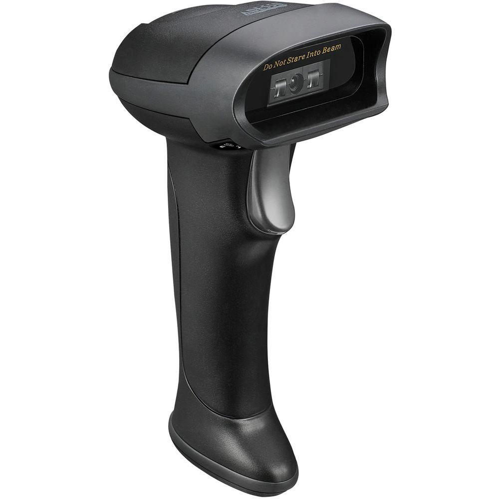 Adesso 2 4Ghz Wireless Long Range Handheld CCD Barcode Scanner with Charging Cradle