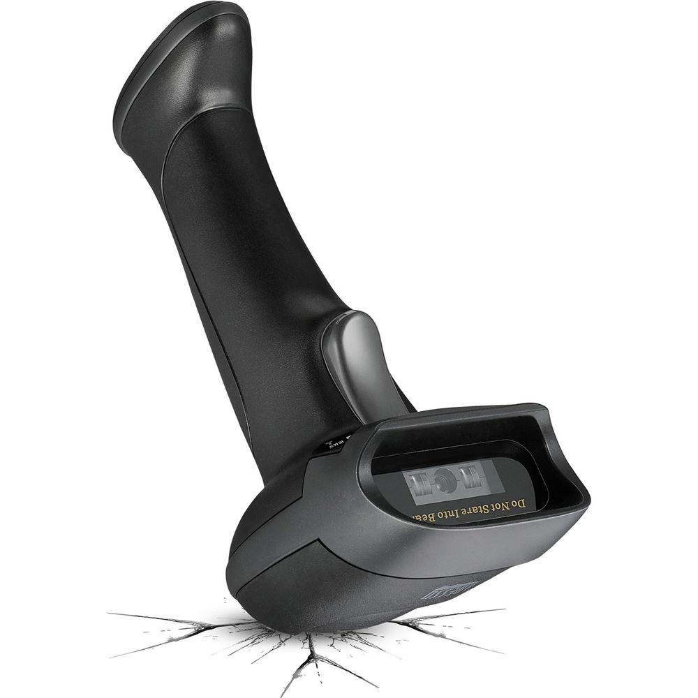 Adesso 2 4Ghz Wireless Long Range Handheld CCD Barcode Scanner with Charging Cradle