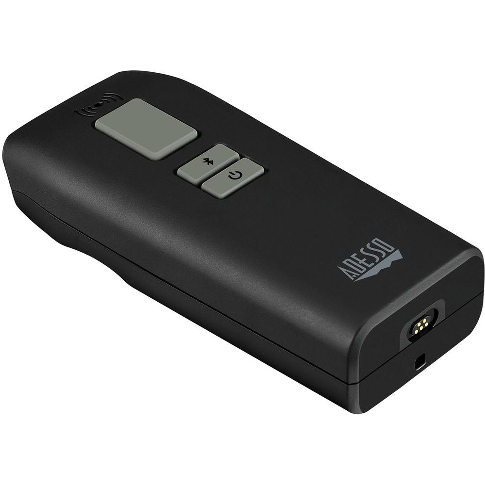Adesso Portable Pocket Size Bluetooth Long Range CCD Barcode Scanner with Detachable Magnetic Cable