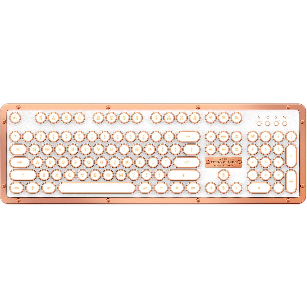 AZIO Retro Classic BT Wireless Backlit Mechanical Keyboard