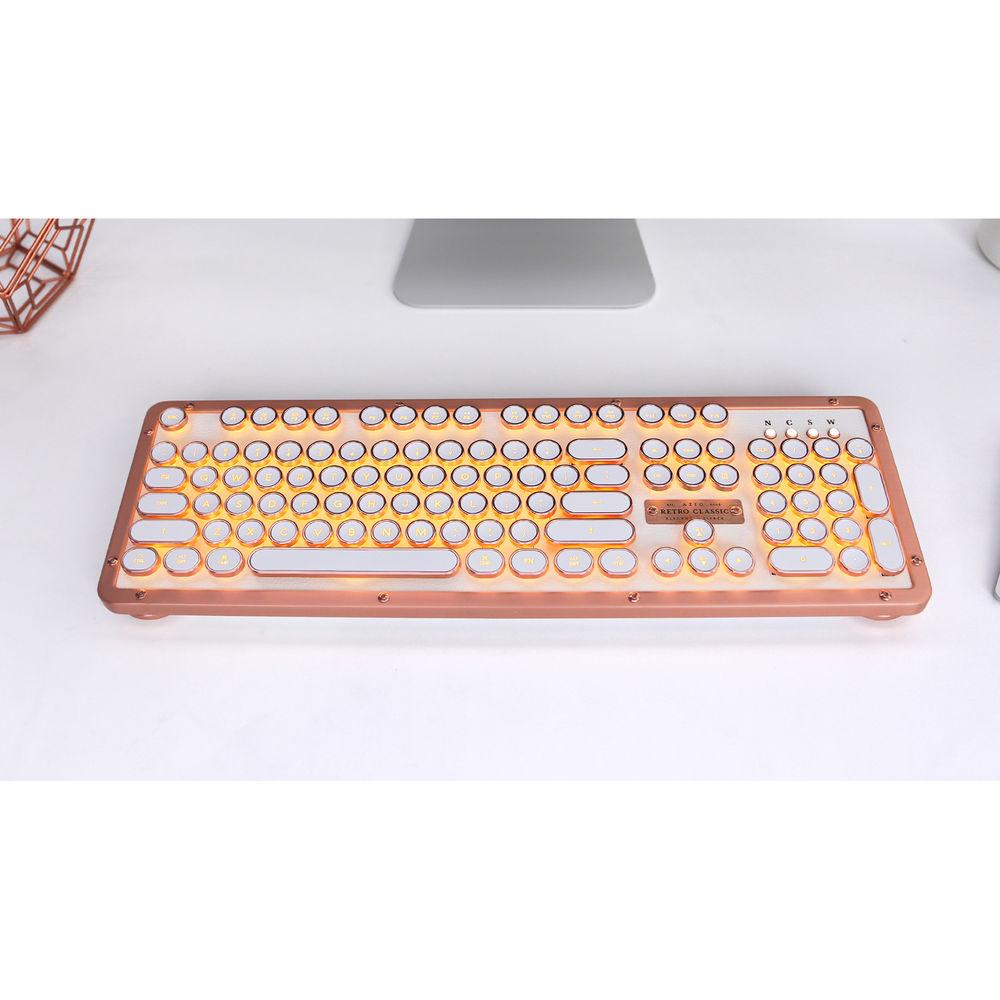 AZIO Retro Classic BT Wireless Backlit Mechanical Keyboard
