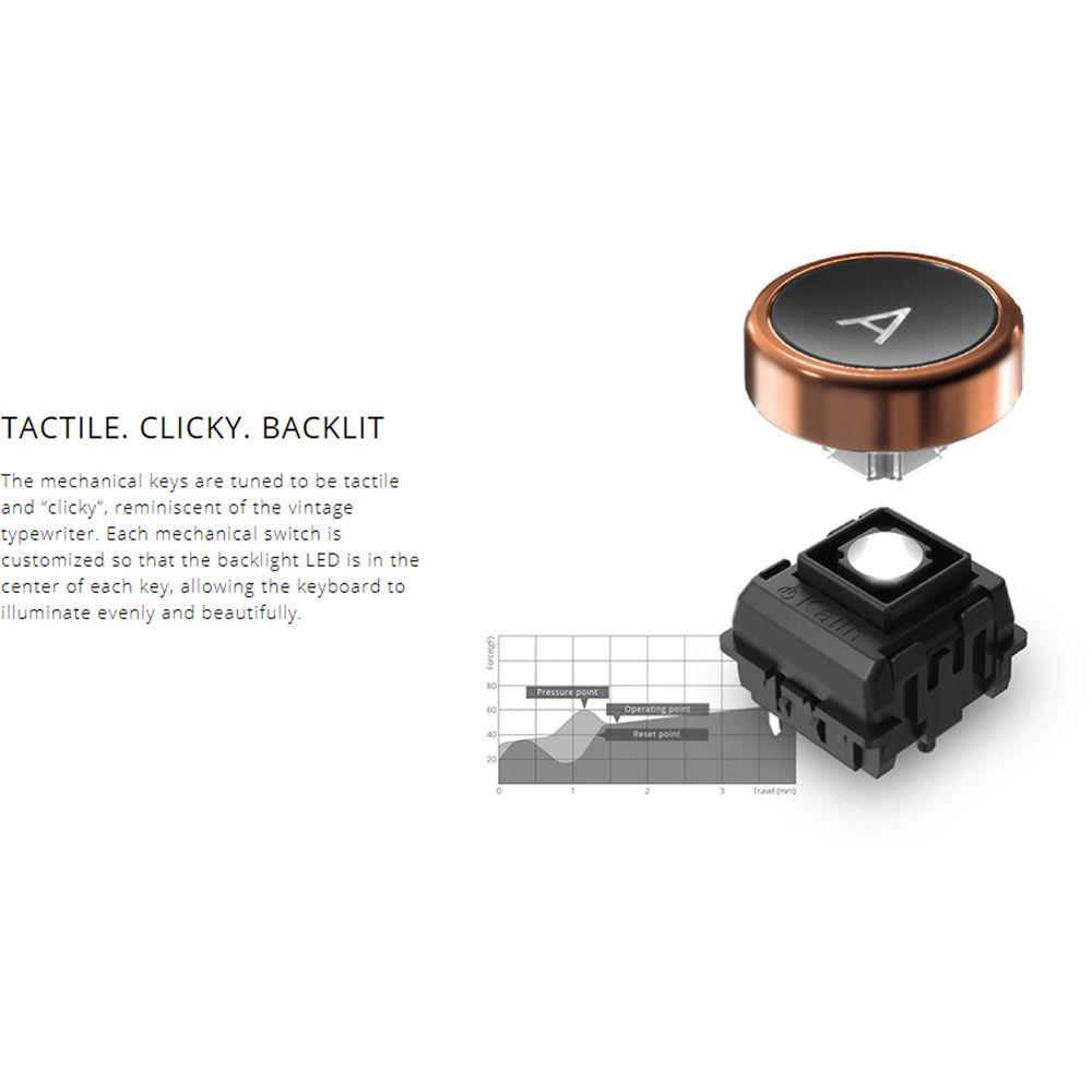 AZIO Retro Classic BT Wireless Backlit Mechanical Keyboard