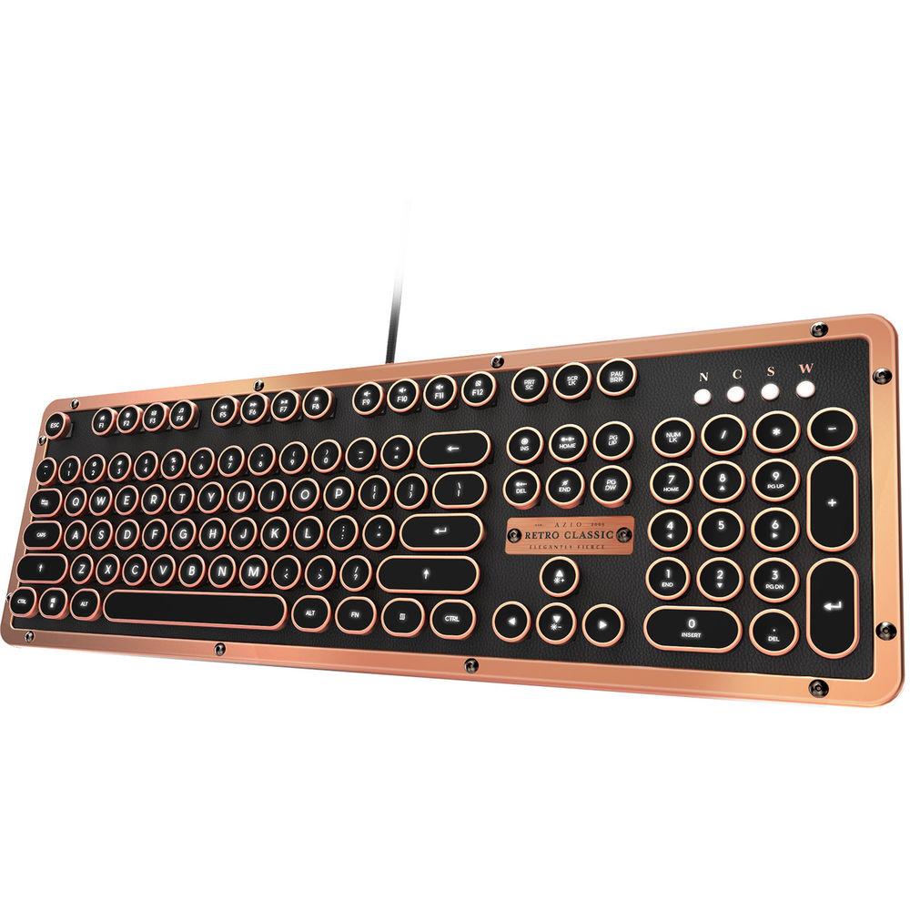 AZIO Retro Classic USB Backlit Mechanical Keyboard