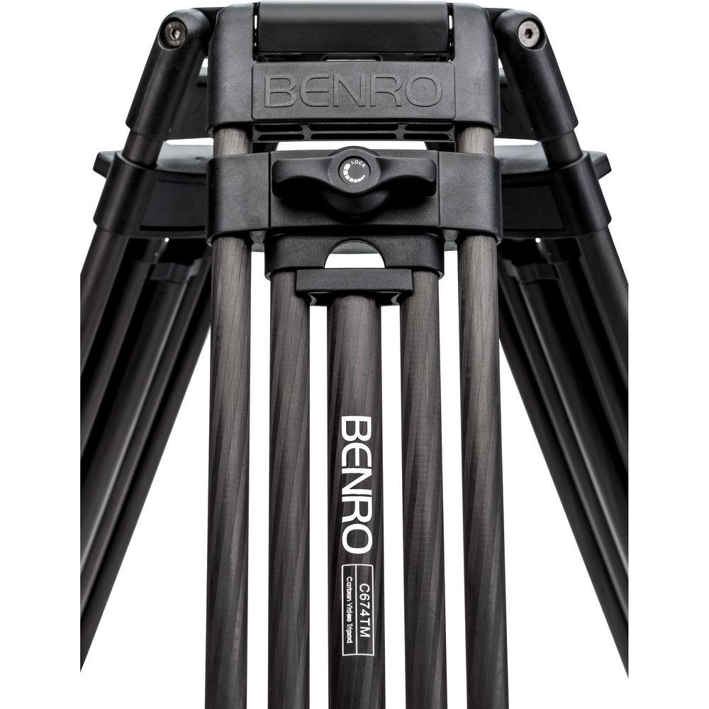 Benro C674TM Carbon Fiber Tandem-Leg Video Tripod