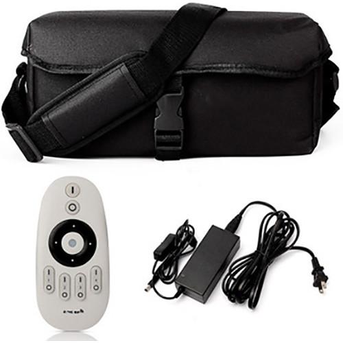 Bescor FM256 Flexible Bi-Color LED Light Mat with Swivel Ball Mount and Battery