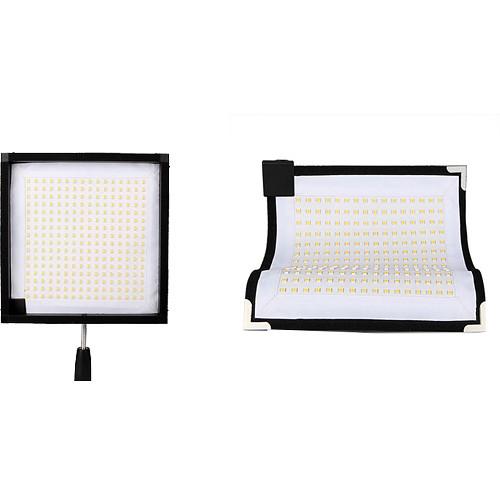 Bescor FM256 Flexible Bi-Color LED Light Mat with Swivel Ball Mount and Battery