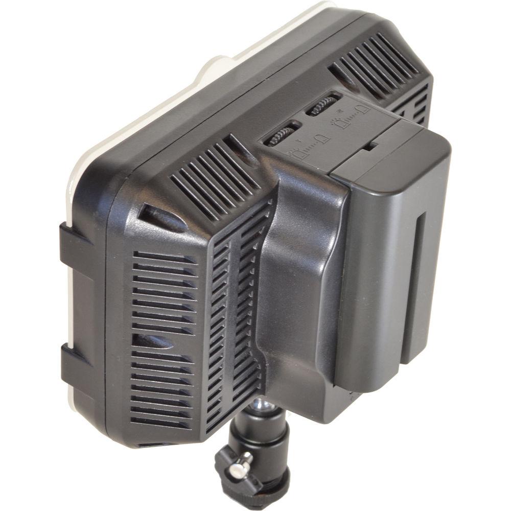 Bescor XT160 Bi-Color LED On-Camera 2-Light Kit with Stands and Batteries