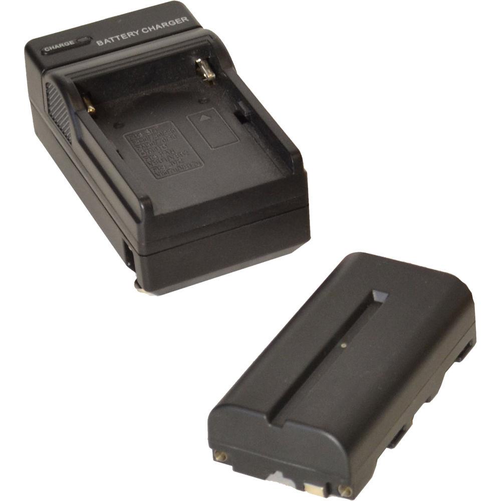 Bescor XT160 Bi-Color LED On-Camera 2-Light Kit with Stands and Batteries