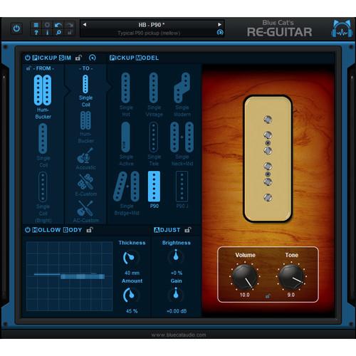 Blue Cat Audio Re-Guitar - Acoustic Electric Guitar Tone Emulation for Producers & Engineers