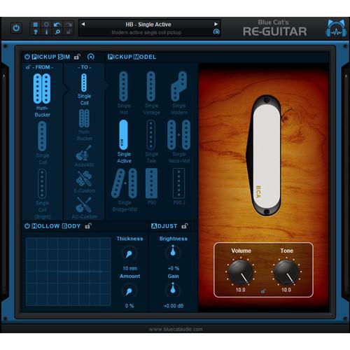 Blue Cat Audio Re-Guitar - Acoustic Electric Guitar Tone Emulation for Producers & Engineers
