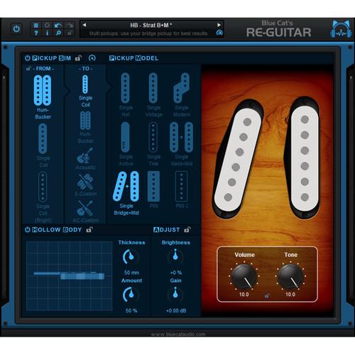 Blue Cat Audio Re-Guitar - Acoustic Electric Guitar Tone Emulation for Producers & Engineers