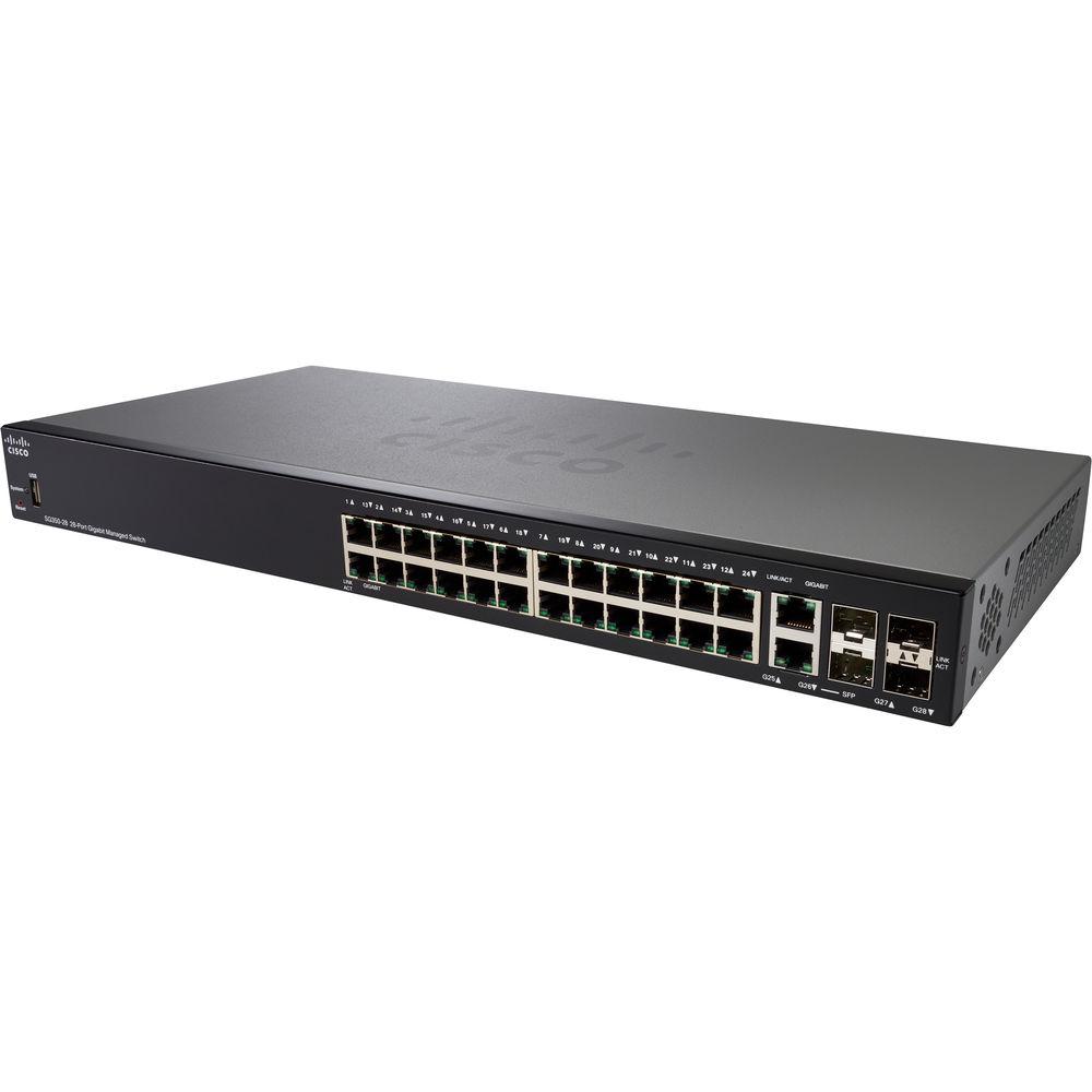 Cisco SG350-28 350 Series 28-Port Managed Gigabit Ethernet Switch, Cisco, SG350-28, 350, Series, 28-Port, Managed, Gigabit, Ethernet, Switch