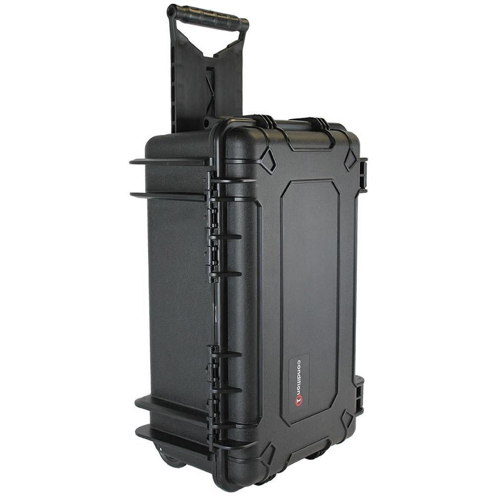 Condition 1 22" Rolling Travel Hard Case with Dividers and Lid Organizer #300
