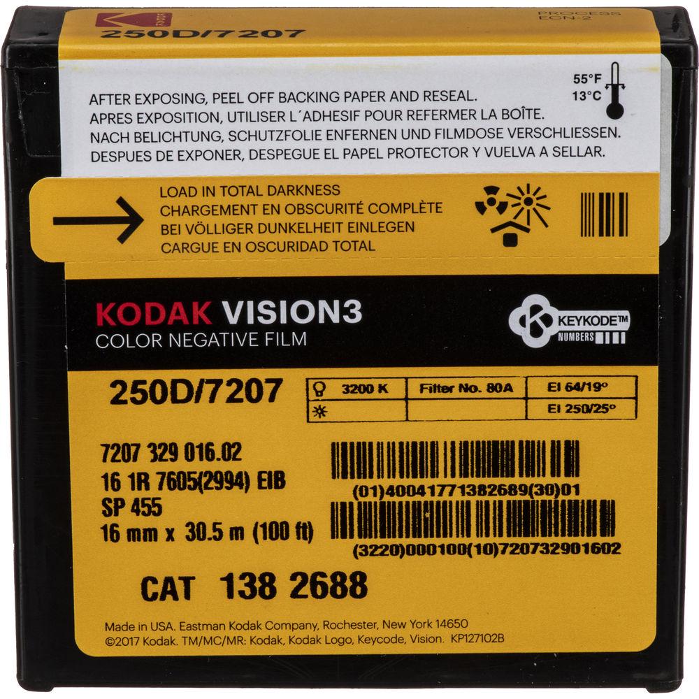 Kodak Vision3 250D #7207 16mm Color Negative Silent Movie Film