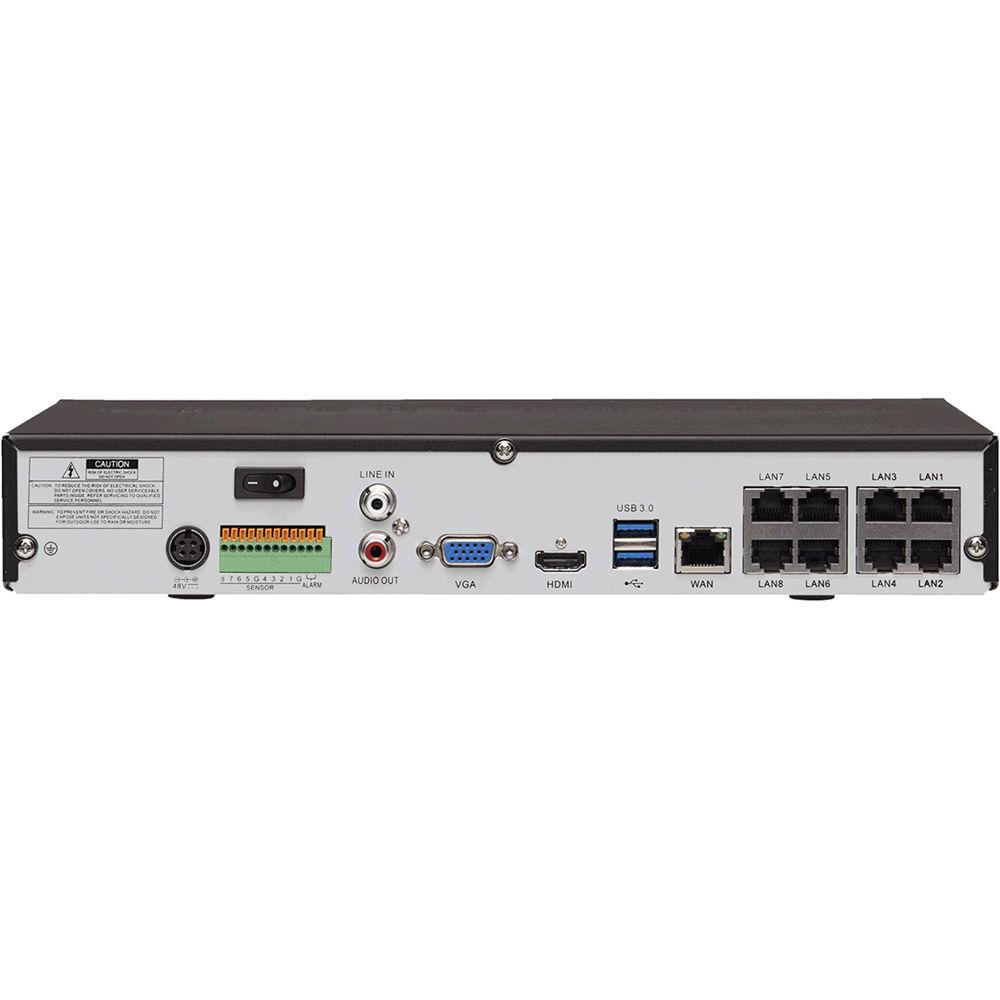 Lorex 8-Channel 4K NVR with 2TB HDD & Eight 4MP Outdoor Cameras with Color Night Vision