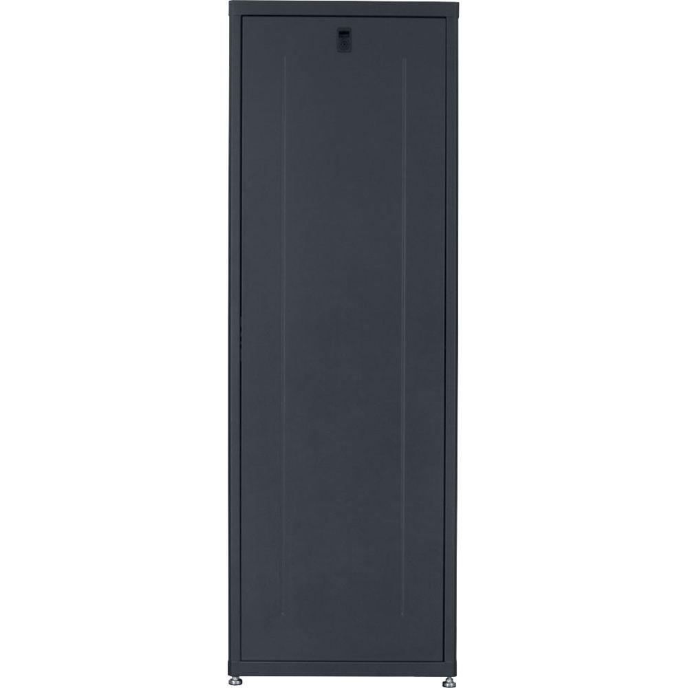 Lowell Manufacturing Rack-Designer-35U, 24"D, Glass Front Door and Rear Doors