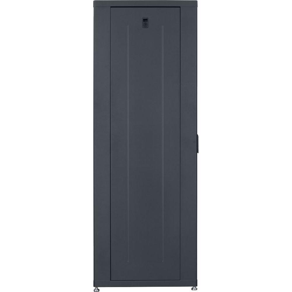 Lowell Manufacturing Rack-Designer-35U, 24"D, Glass Front Door and Rear Doors