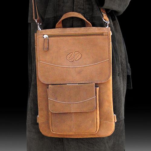 MacCase Premium Leather Flight Jacket with Backpack Straps for MacBook 12"