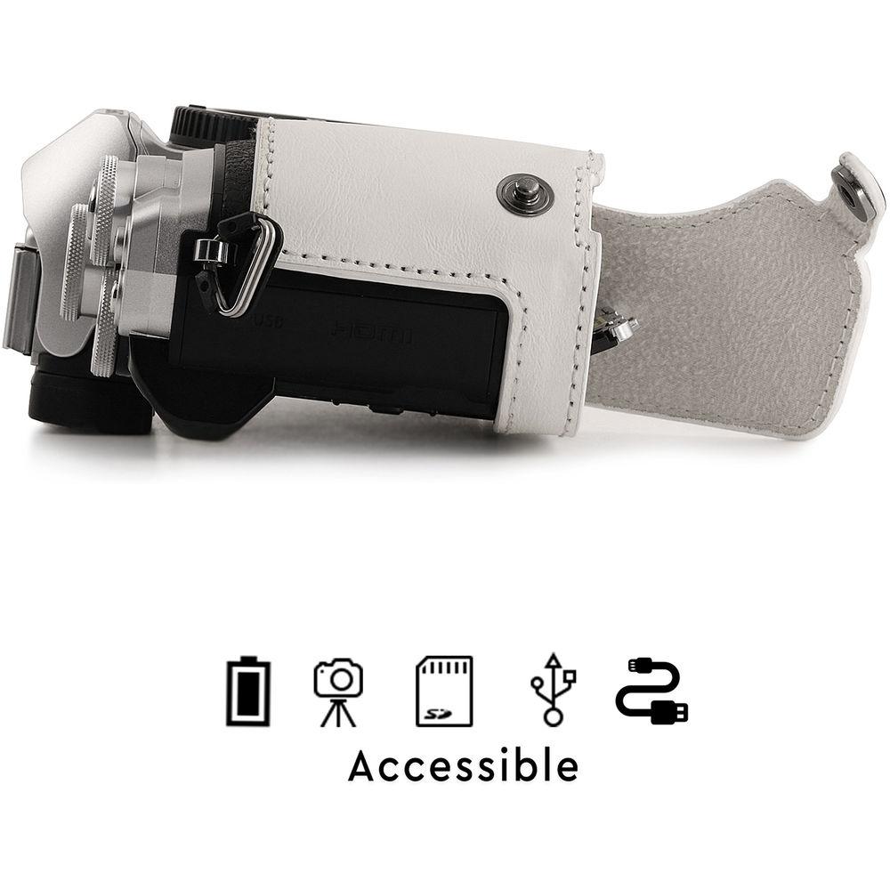 MegaGear Ever Ready Half Case and Strap for Olympus OM-D E-M10 Mark III