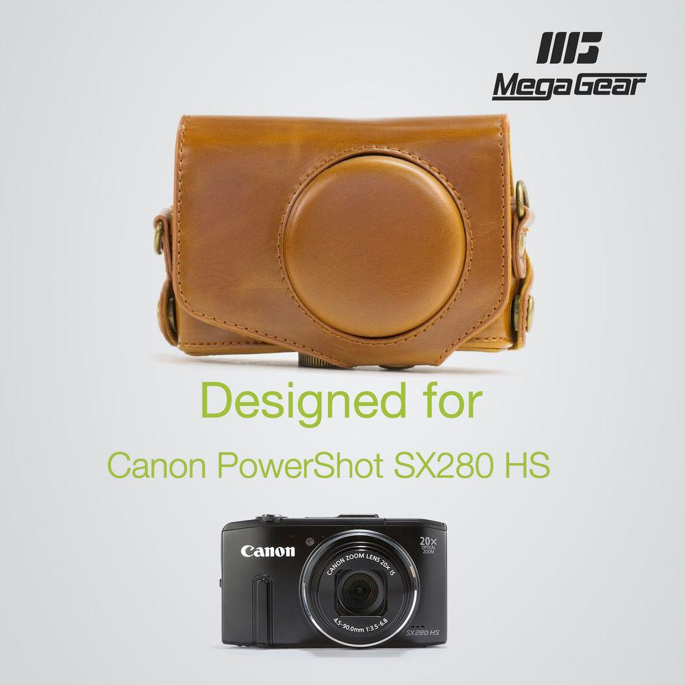 MegaGear Ever Ready PU Leather Camera Case for Canon PowerShot SX280 HS