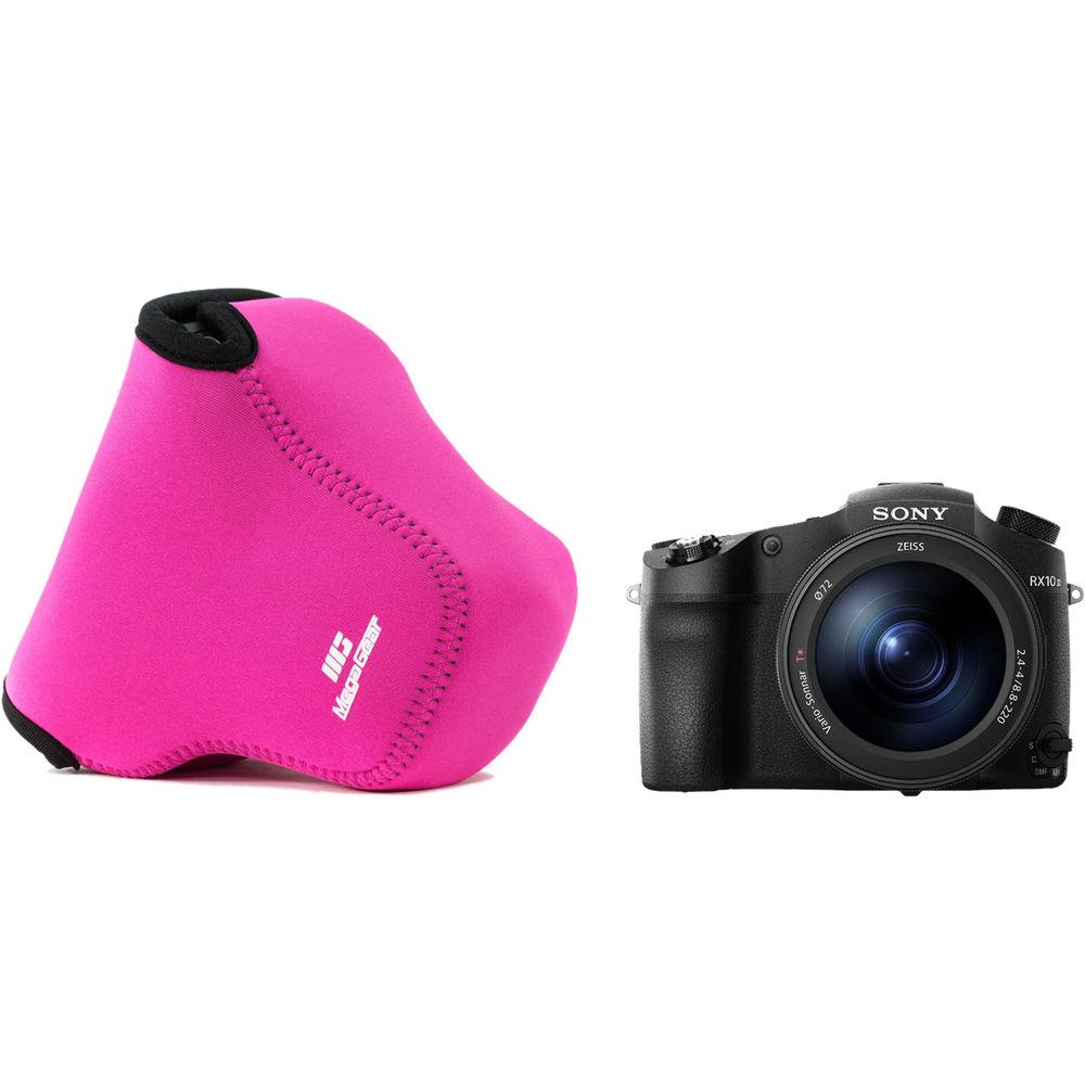 MegaGear Ultra-Light Neoprene Camera Case with Carabiner for Sony Cyber-shot DSC-RX10 III