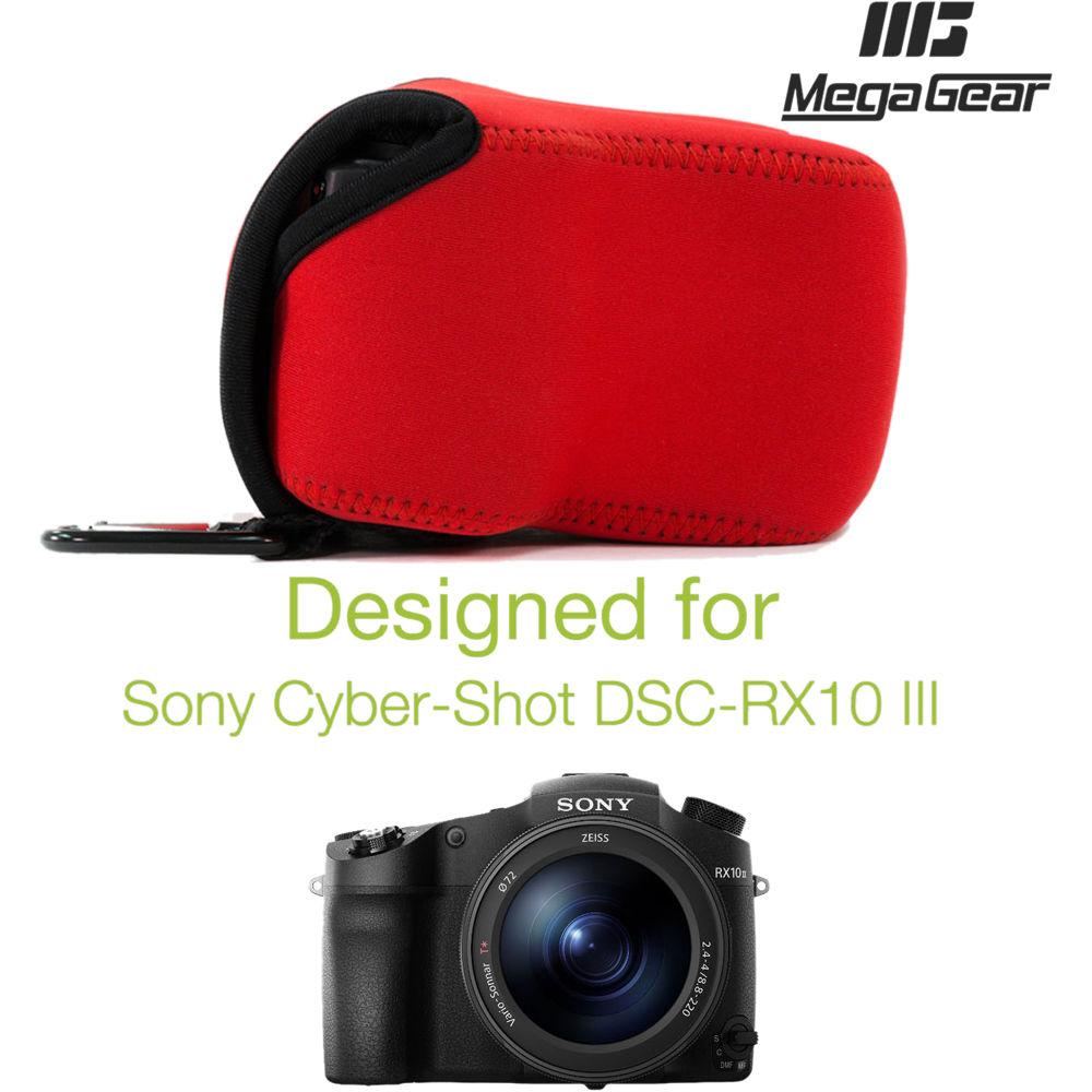 MegaGear Ultra-Light Neoprene Camera Case with Carabiner for Sony Cyber-shot DSC-RX10 III