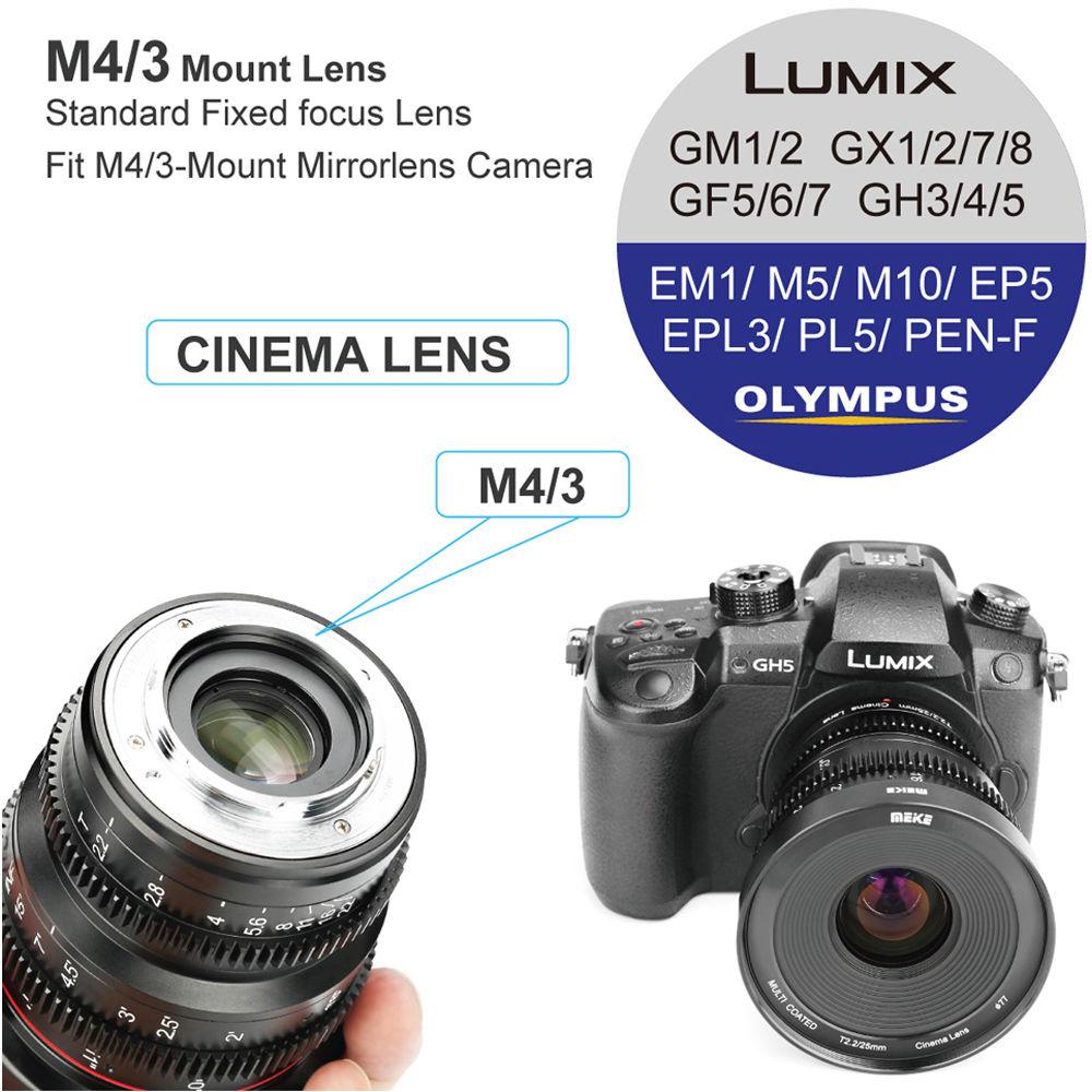 Meike 25mm T2.2 Manual Focus Cinema Lens